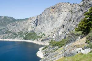 Looking back west towards Wapama Falls