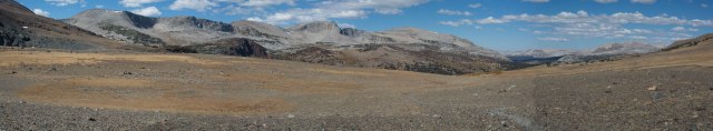 Panorama looking northwest from Parker Pass